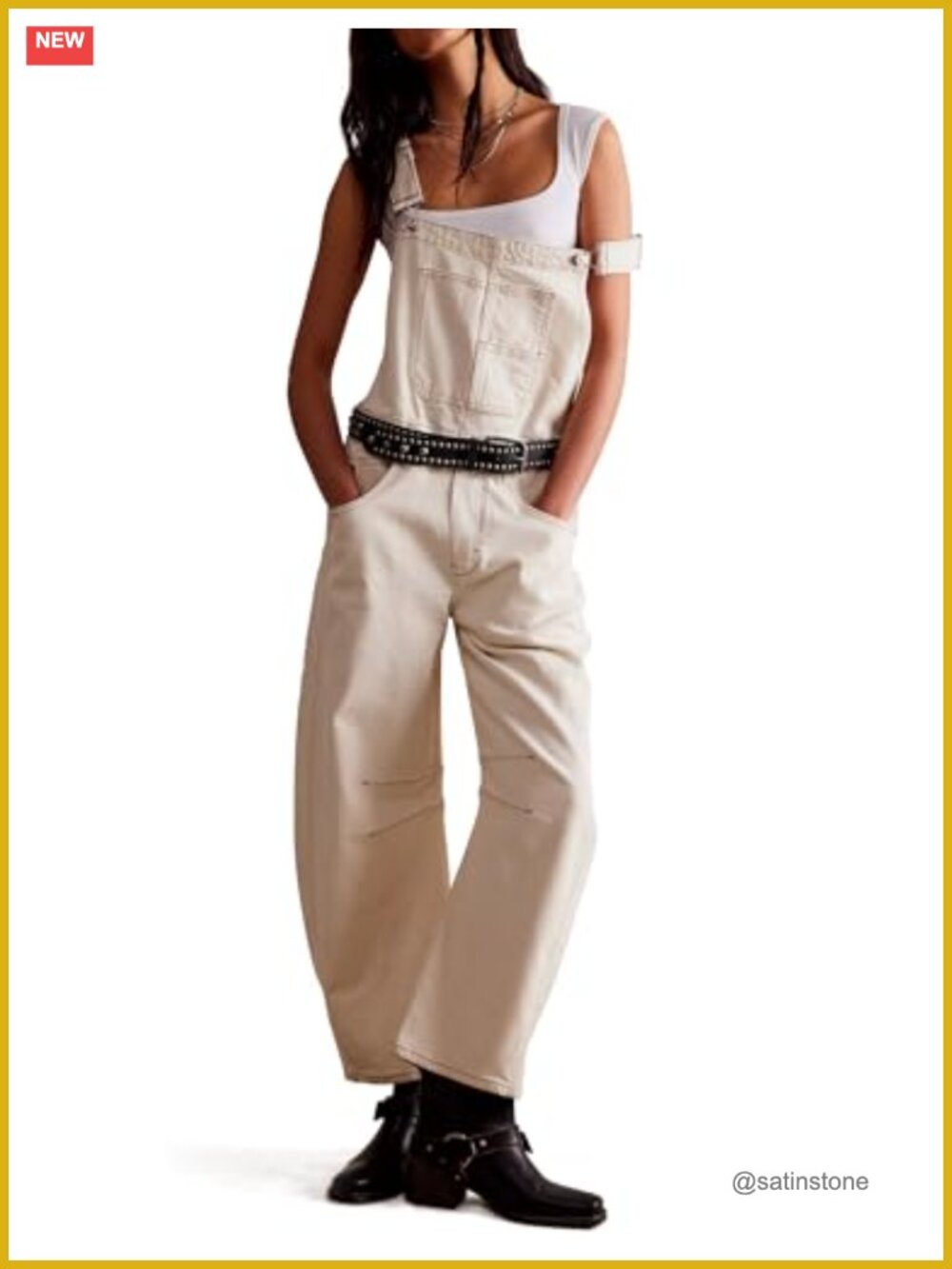 Denim Overalls for Women Barrel Wide Leg Baggy Bib Jeans Stretch Casual Jumpsuit